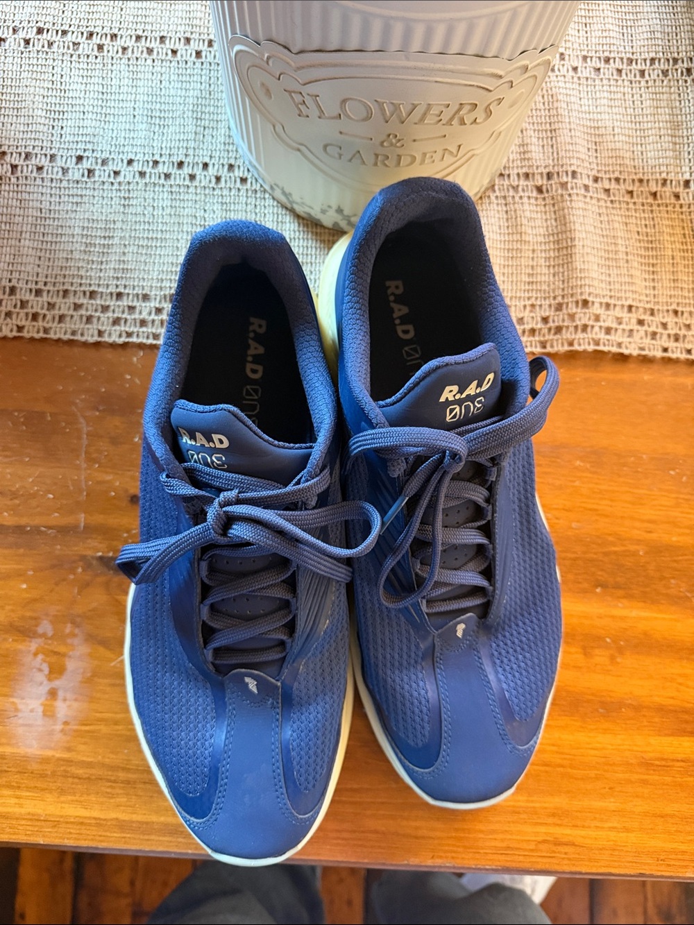 R.A.D. Men’s Blue Mesh Athletic Sneakers